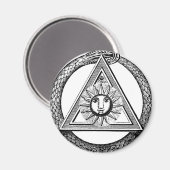 Triangle Freemason Snake Magneet (Voorkant / Achterkant)