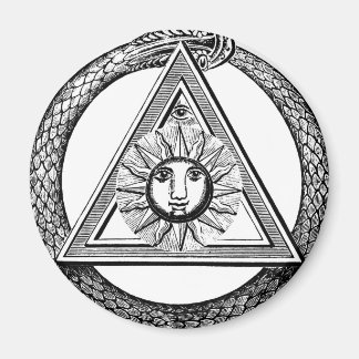 Triangle Freemason Snake Magneet