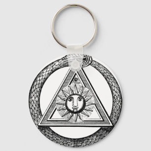 Triangle Freemason Snake Sleutelhanger