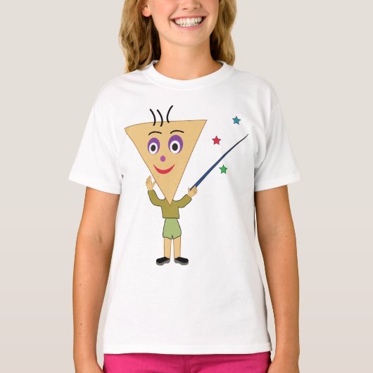 Triangle Head Character Girls T-Shirt (Voorkant)
