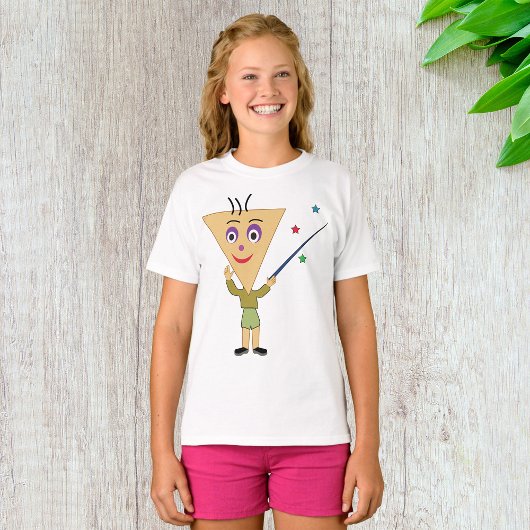 Triangle Head Character Girls T-Shirt