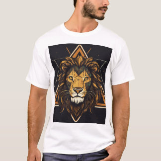 Triangle Lion Graphic T-Shirt – Vet en uniek desig