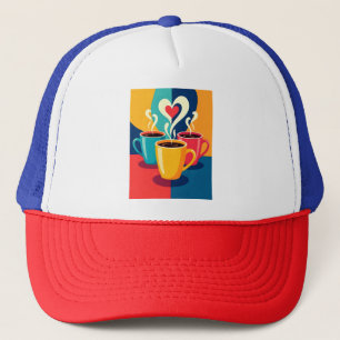 Triangle of Warmth - Colorful Coffee Mugs with Hea Trucker Pet