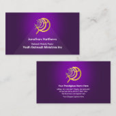 Triangle Paars Spot Light Ichthus Ministry Visitekaartje (Voorkant / Achterkant)