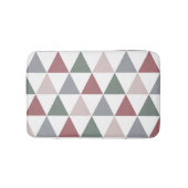 Triangle Pattern Dusty Roos Sage Green Grey Badmat (Voorkant)