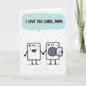 Triangle Pattern Love Mom Card Kaart (Voorkant)