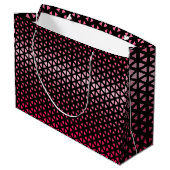 Triangle.Pattern.shade.roze.02 Black BG Groot Cadeauzakje (Achterkant Gekanteld)