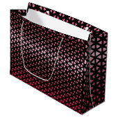 Triangle.Pattern.shade.roze.02 Black BG Groot Cadeauzakje (Voorkant Gekanteld)