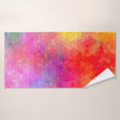 Triangle pattern with color mixing background. abs badhanddoek (Badhanddoek)