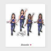 Triangle Spark Blue Navy Sticker (Vel)