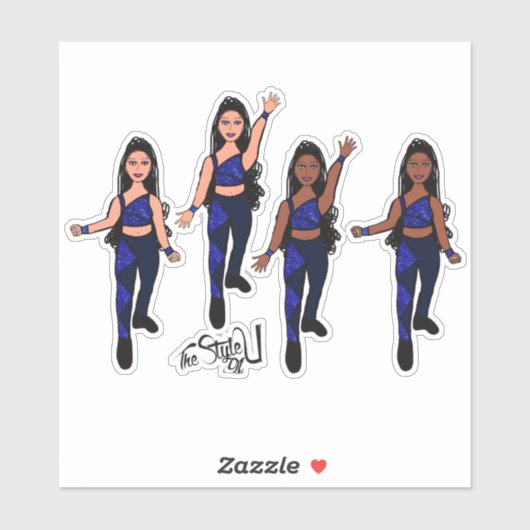 Triangle Spark Blue Navy Sticker (Vel)