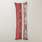 Triangle Stripe Kilim III Red Black White  Lichaamskussen (Achterkant (Verticaal))