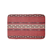 Triangle Stripe Kilim IV Red Black White Badmat (Voorkant)