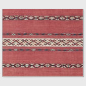 Triangle Stripe Kilim IV Red Black White  Cadeaupapier (Vlak)