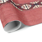 Triangle Stripe Kilim IV Red Black White  Cadeaupapier (Rol Hoek)