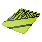 Triangle Stripes - Lime Green Badmat (Gekanteld)