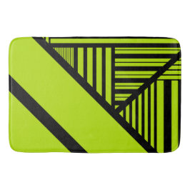 Triangle Stripes - Lime Green Badmat