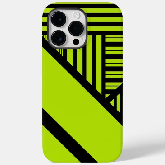 Triangle Stripes - Lime Green Case-Mate iPhone Case (Achterkant)
