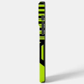 Triangle Stripes - Lime Green Case-Mate iPhone Case (Achterkant / Links)