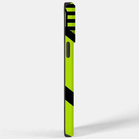 Triangle Stripes - Lime Green Case-Mate iPhone Case (Achterkant / Rechts)