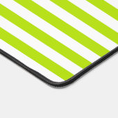 Triangle Stripes - Lime Green en White Bureaumat (Hoek)
