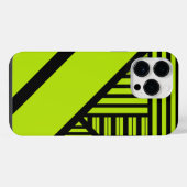 Triangle Stripes - Lime Green iPhone Hoesje (Achterkant horizontaal)