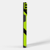Triangle Stripes - Lime Green iPhone Hoesje (Rechterkant)
