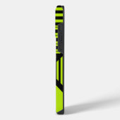 Triangle Stripes - Lime Green iPhone Hoesje (Linkerkant)