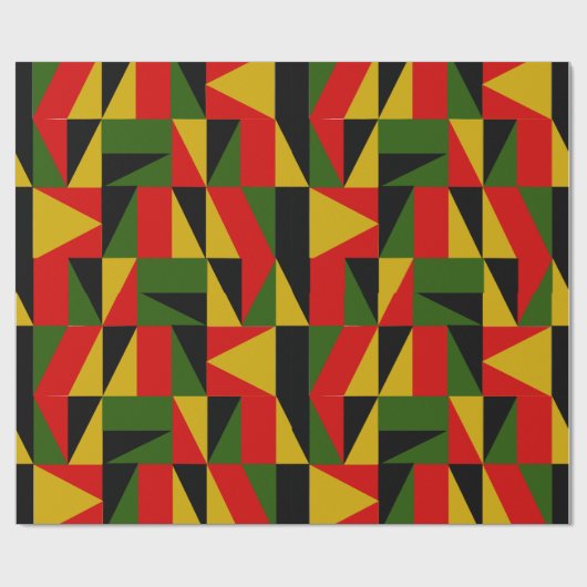 Triangles Black History Cadeaupapier (Vlak)