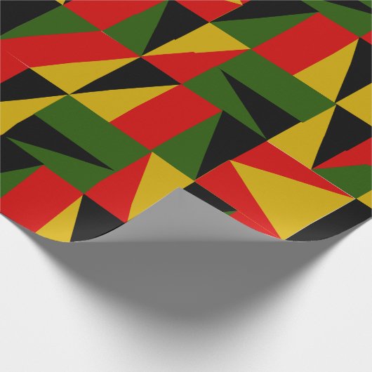 Triangles Black History Cadeaupapier (Hoek)