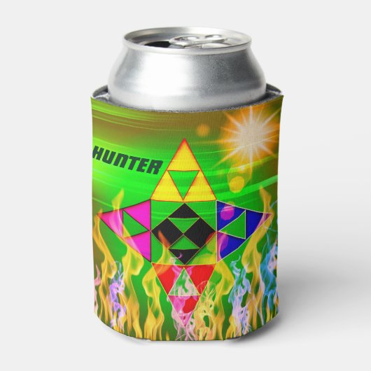 TRIANGLES GALORE - BLIKHOUDER - KINDER BLIKJESKOELER (Blikje Voorkant)