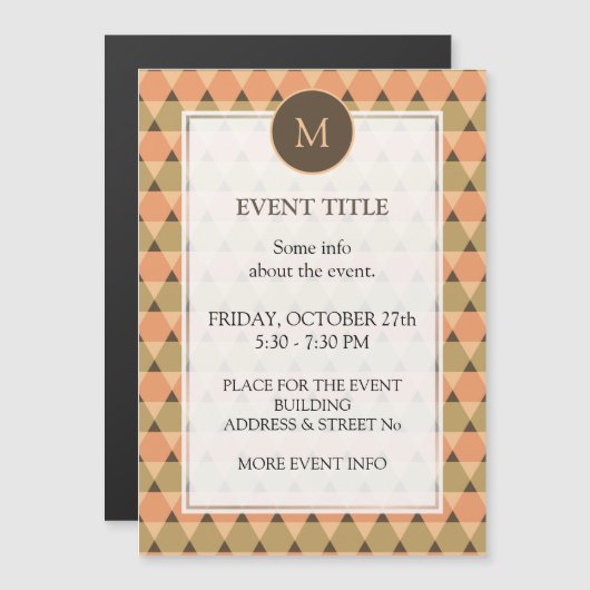 Triangles Pattern (Voorkant / Achterkant)