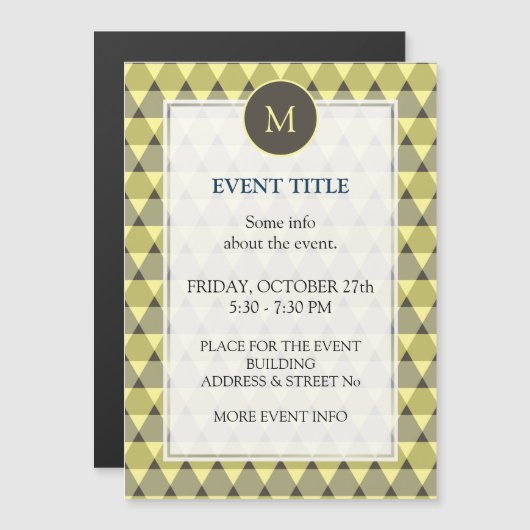 Triangles Pattern (Voorkant / Achterkant)