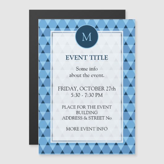 Triangles Pattern (Voorkant / Achterkant)