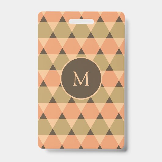 Triangles Pattern Badge (Voorkant)