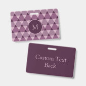 Triangles Pattern Badge (Voor- en achterkant)