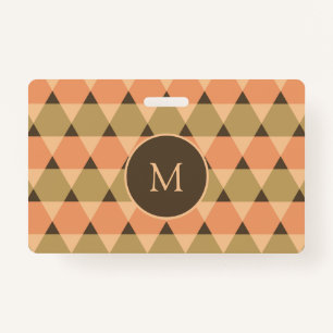 Triangles Pattern Badge