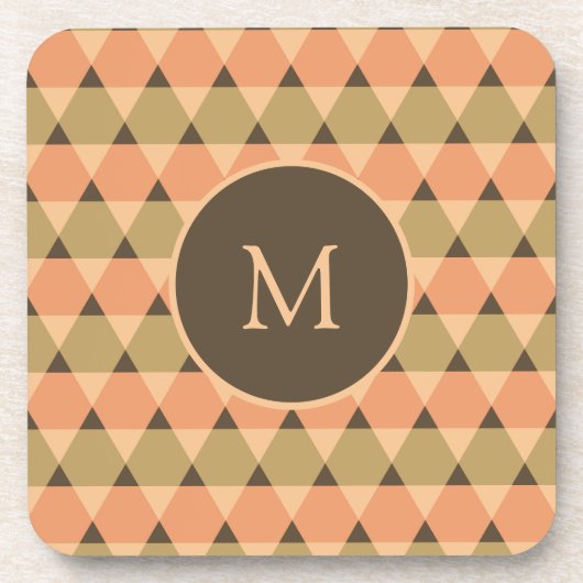 Triangles Pattern Bier Onderzetter (Voorkant)