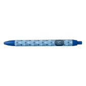 Triangles Pattern Blauwe Inkt Pen (Voorkant)