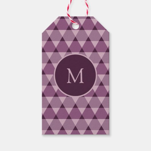 Triangles Pattern Cadeaulabel (Voorkant)