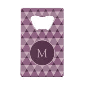 Triangles Pattern Creditkaart Flessenopener (Voorkant)