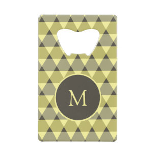Triangles Pattern Creditkaart Flessenopener
