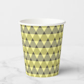 Triangles Pattern Cup Papieren Bekers (Achterkant)