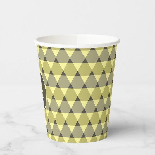 Triangles Pattern Cup Papieren Bekers (Links)