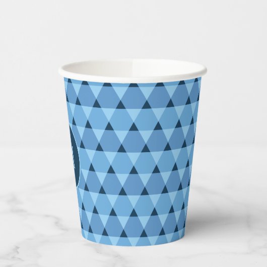 Triangles Pattern Cup Papieren Bekers (Links)
