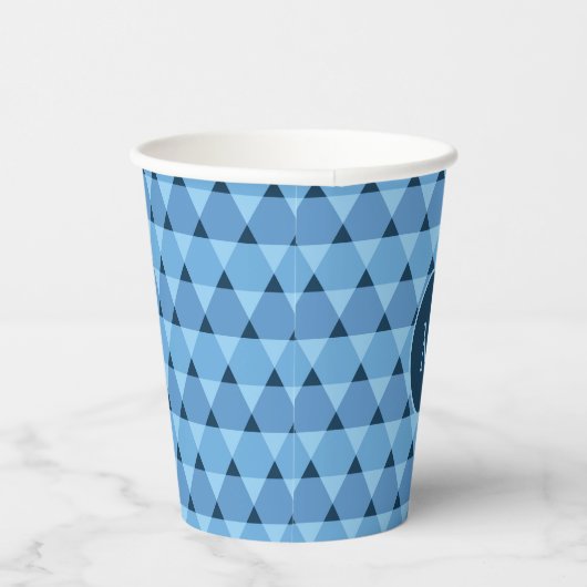 Triangles Pattern Cup Papieren Bekers (Rechts)