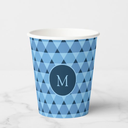 Triangles Pattern Cup Papieren Bekers (Voorkant)