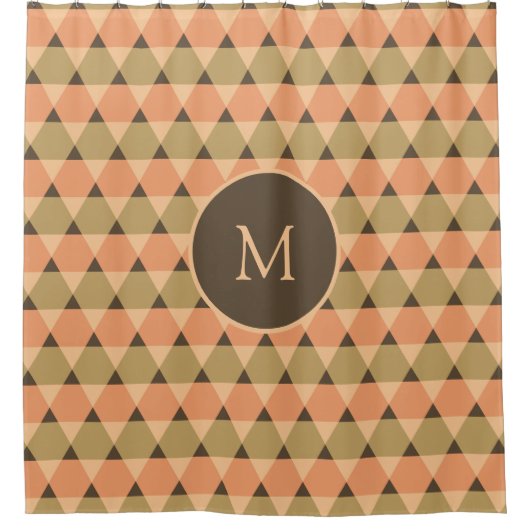 Triangles Pattern Douchegordijn (Voorkant)