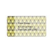 Triangles Pattern Etiket (Voorkant)