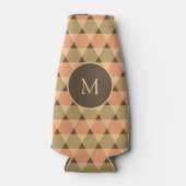 Triangles Pattern Flesjeskoeler (Voorkant)